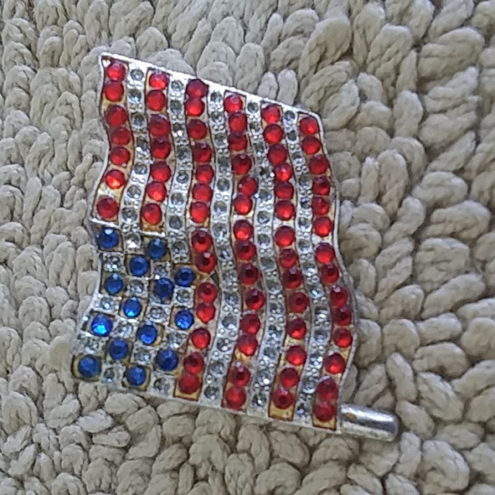 Vintage flag pin